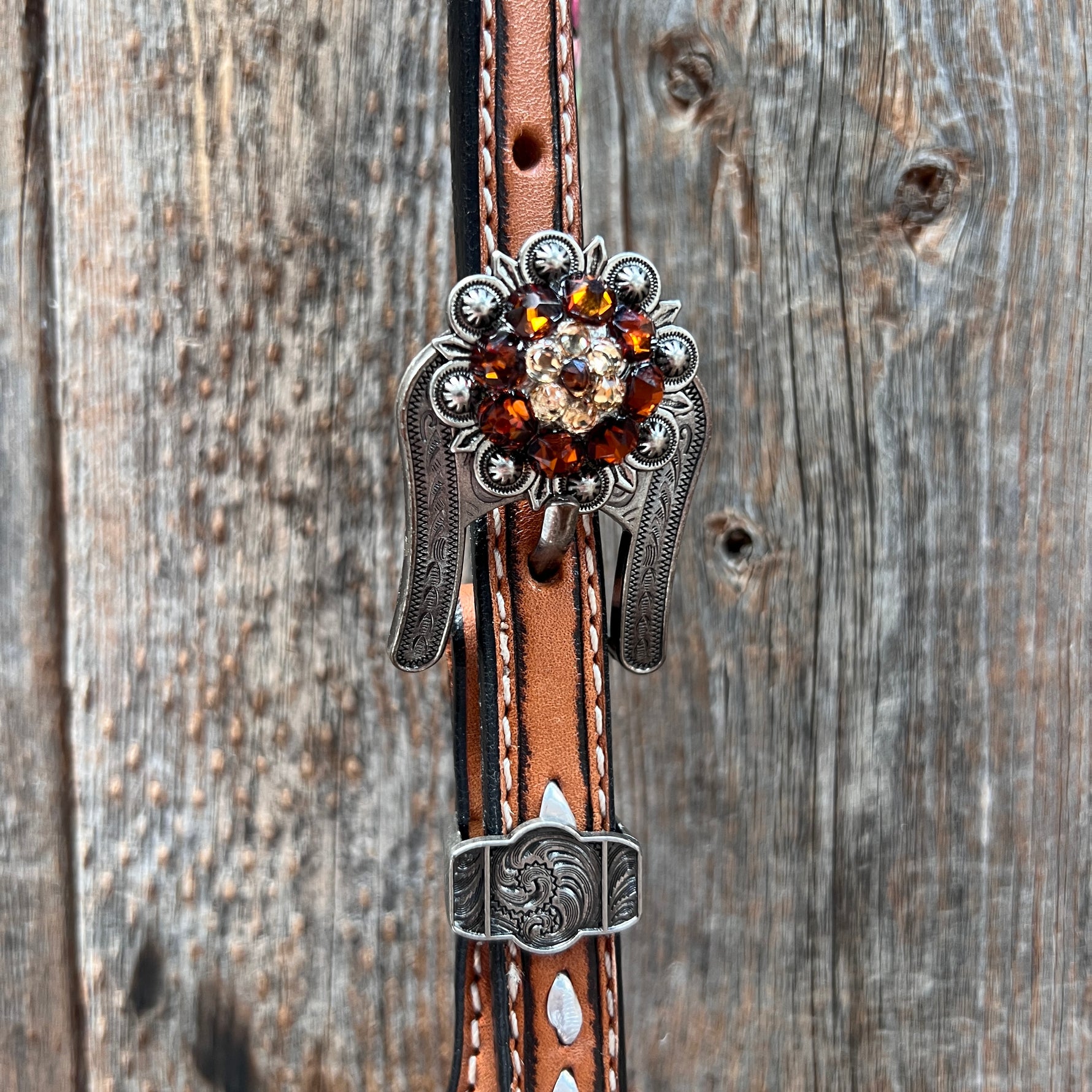 Buckstitch One Ear Headstall / Bridle #OE123