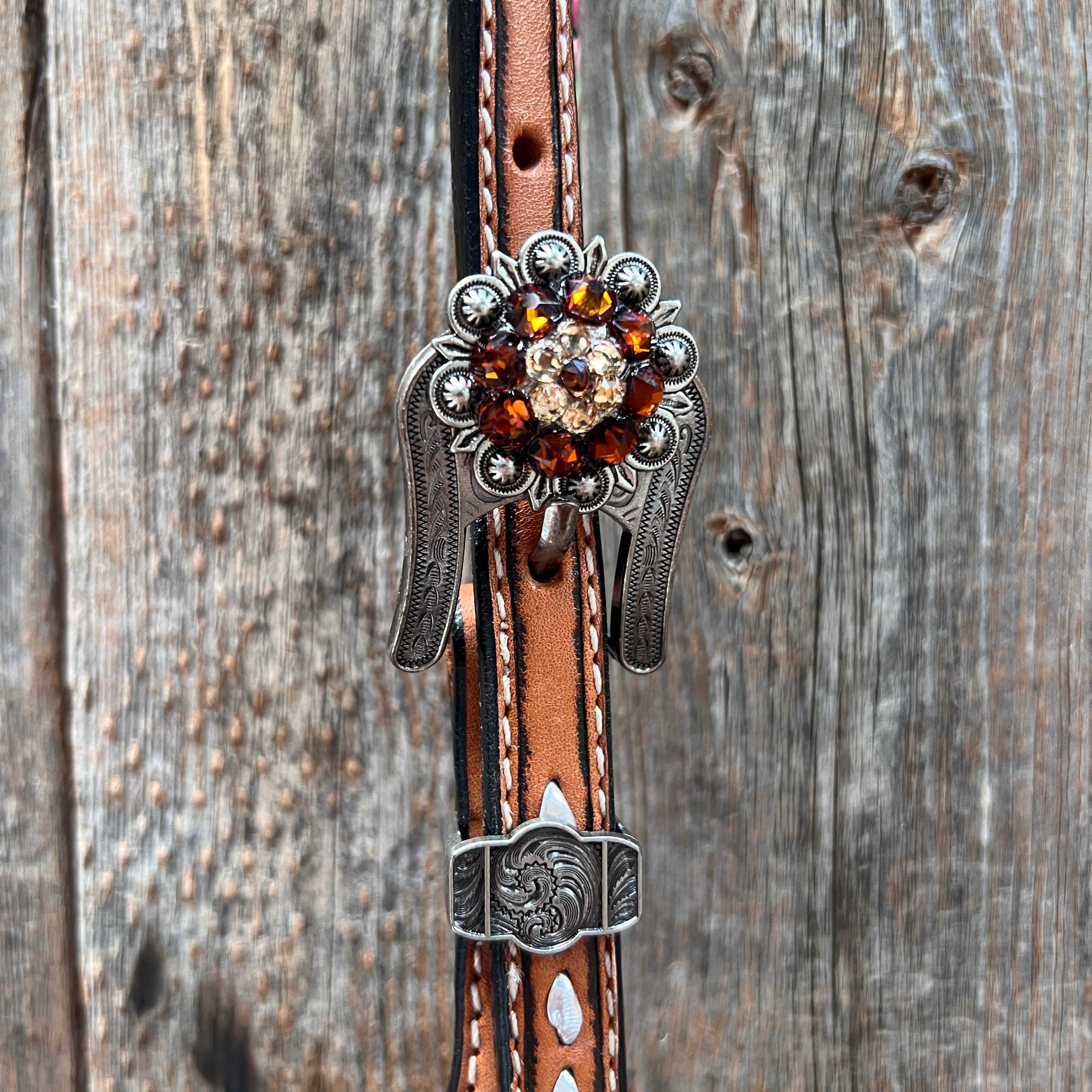 Buckstitch One Ear Headstall / Bridle #OE123
