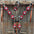 Classic Red and Turquoise Browband / One Ear Tack Set #BBBC436