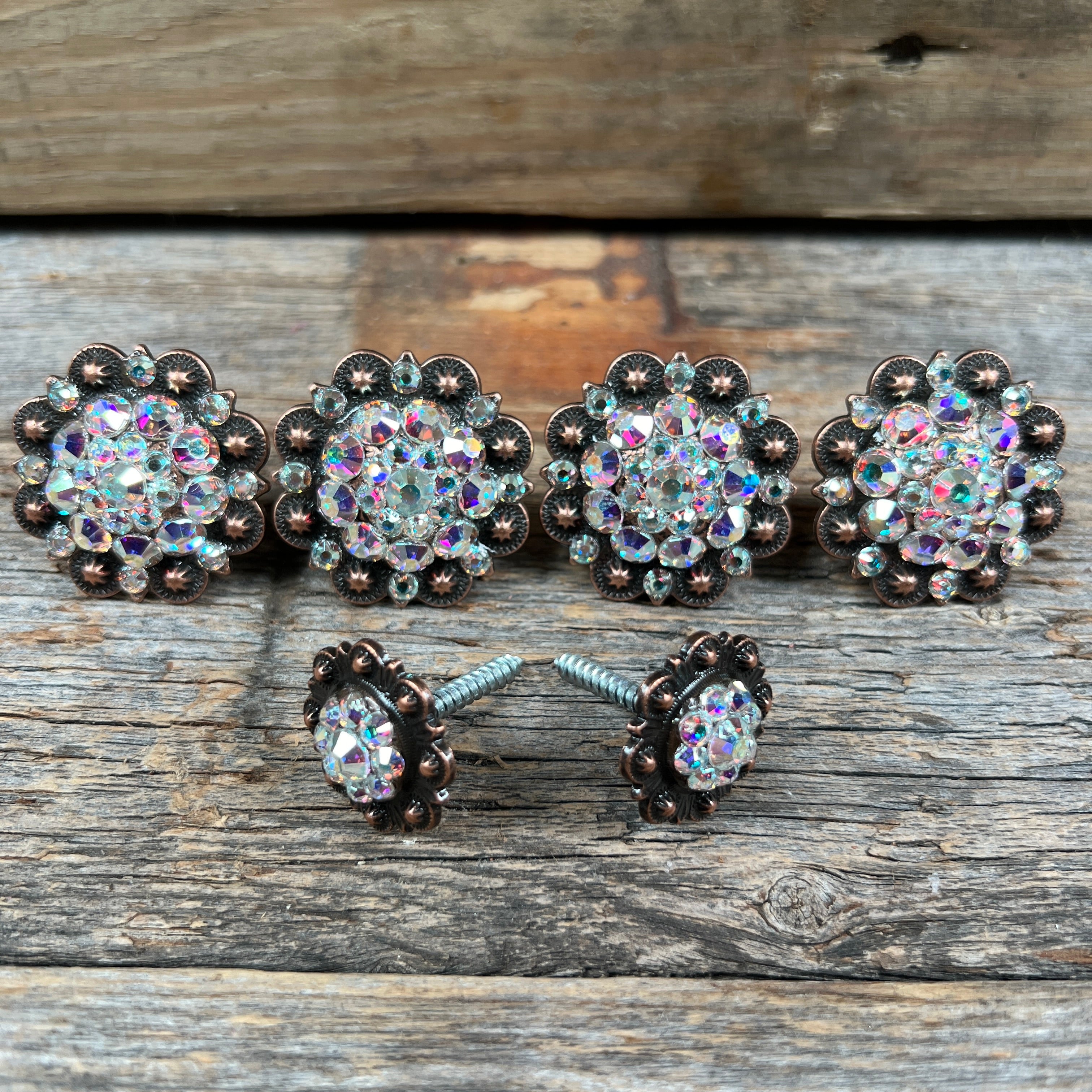 Copper AB Saddle Conchos