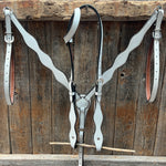 White Genuine Leather Scalloped Tack Sets