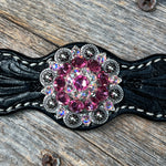 Black Floral Wither Strap #WS109