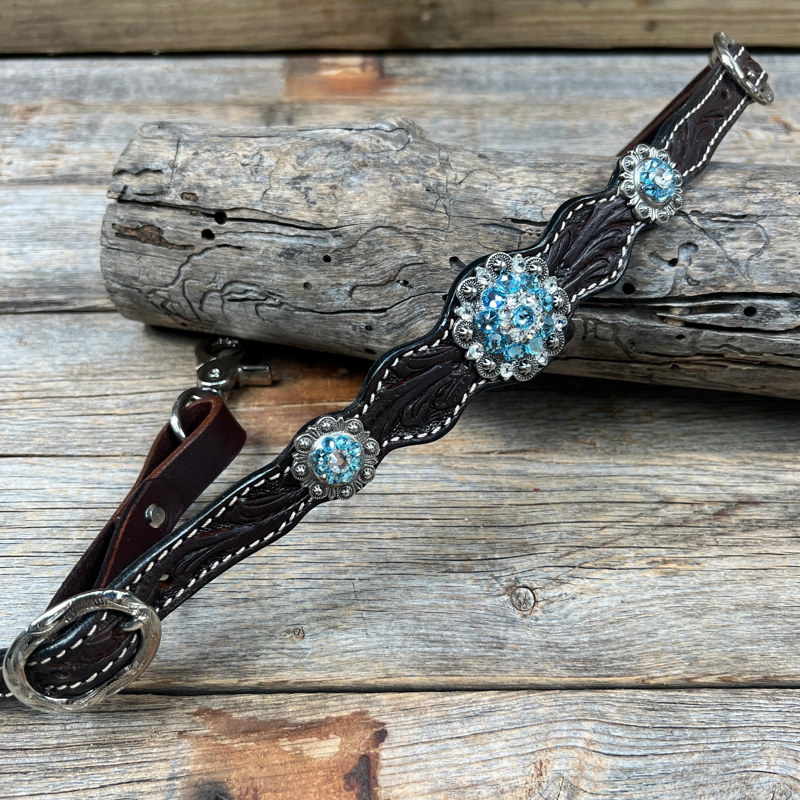 Dark Floral Wither Strap #WS108