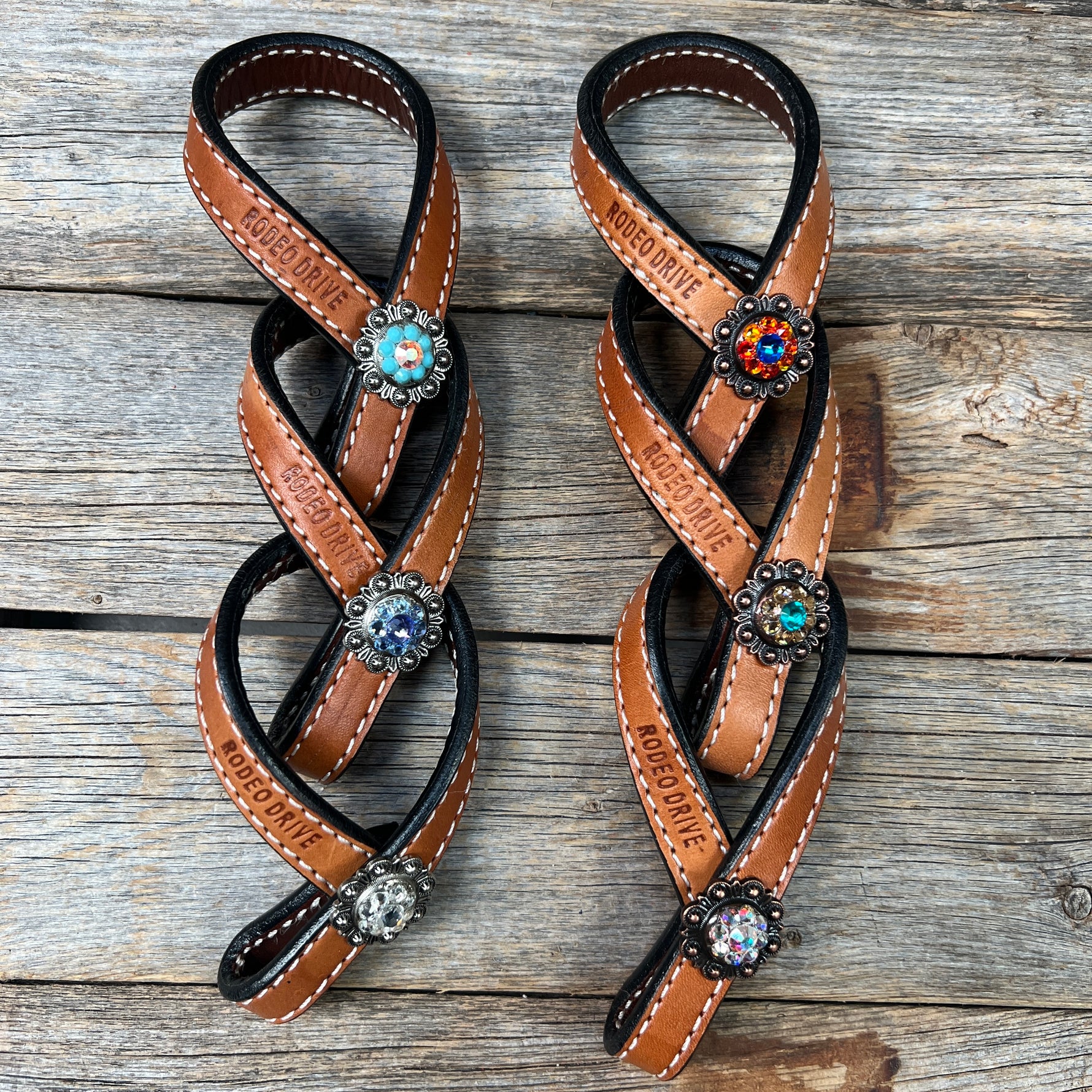 Crystal Light Oil Rustic Tie Down Keepers