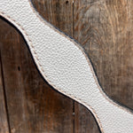 White Genuine Leather Scalloped Tack Sets