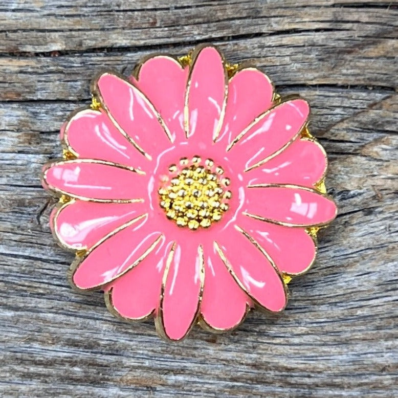 Pink Flower Concho 1.5" W228L