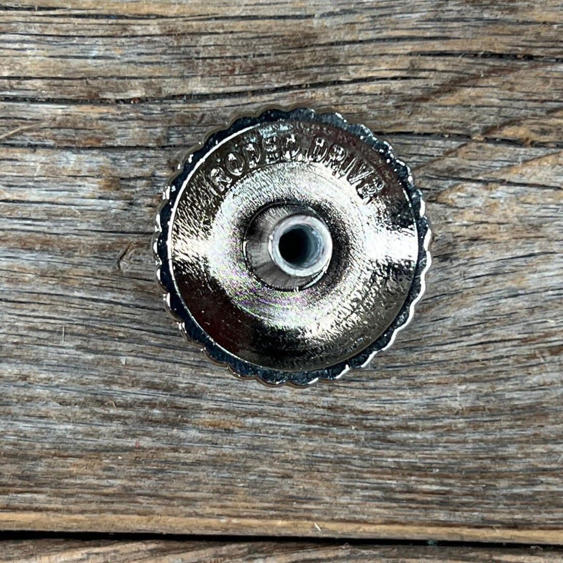 Antique Silver Flower and Loops Concho 1" W235S