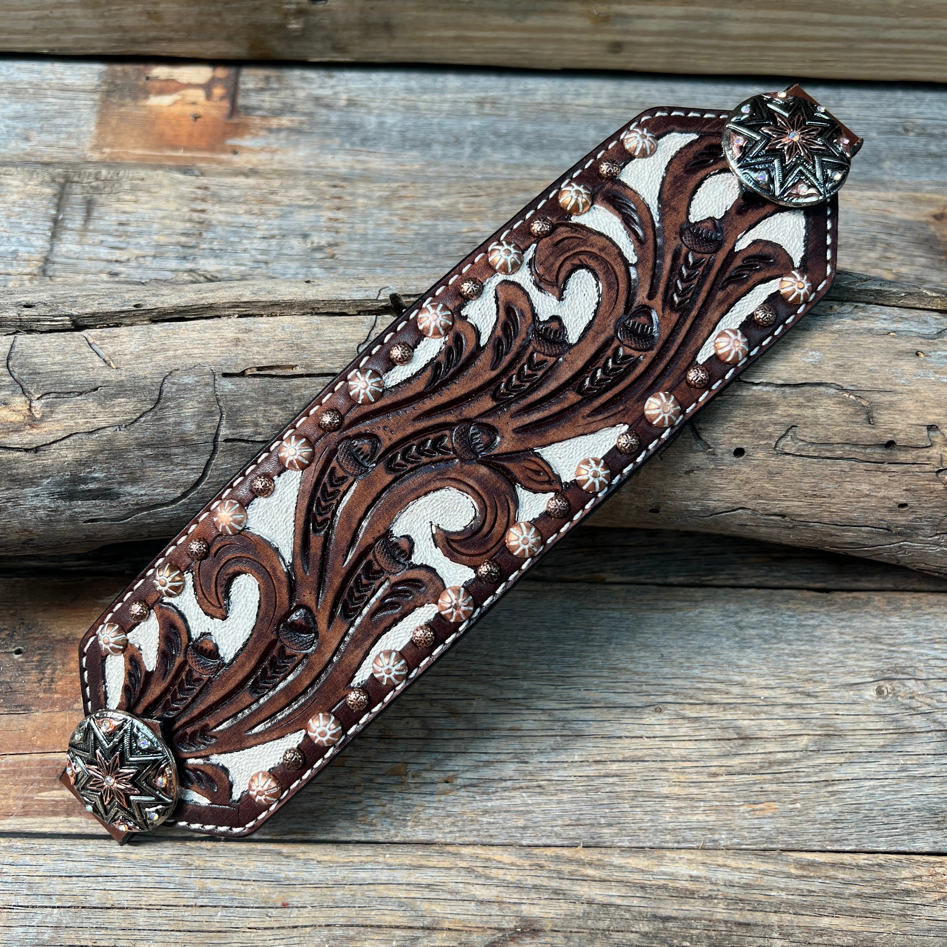 Bronc Noseband With Starburst Western Conchos