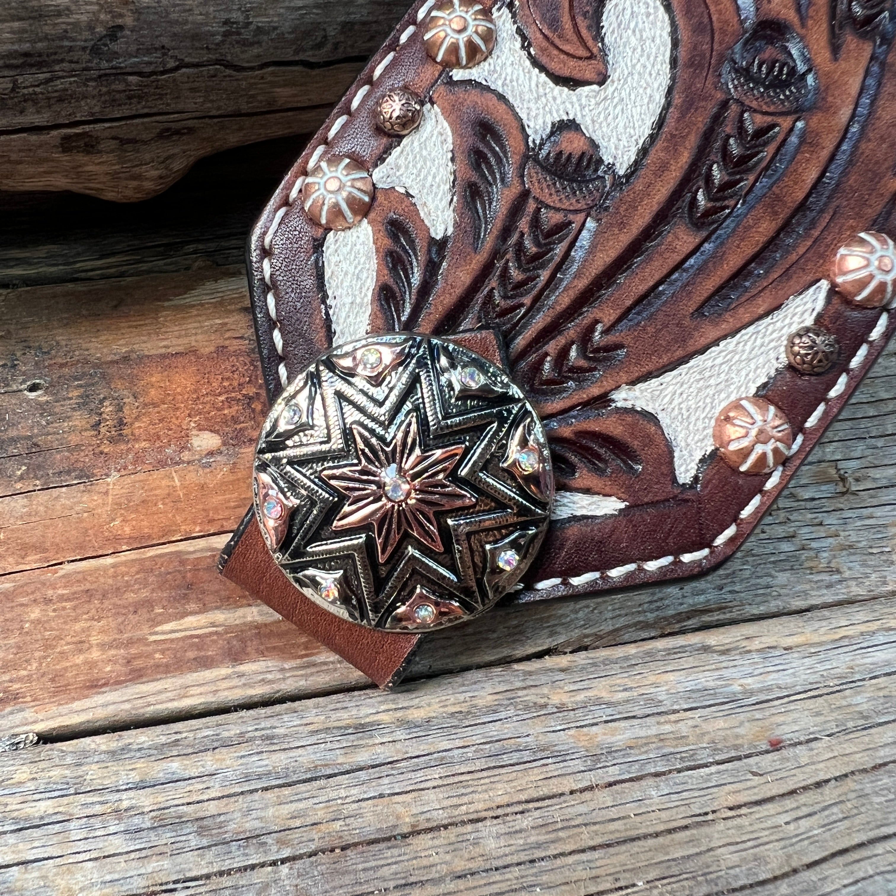 Bronc Noseband With Starburst Western Conchos