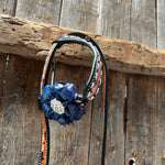 Classic Red, White and Blue Browband/One Ear Tack Set  #BBBC638