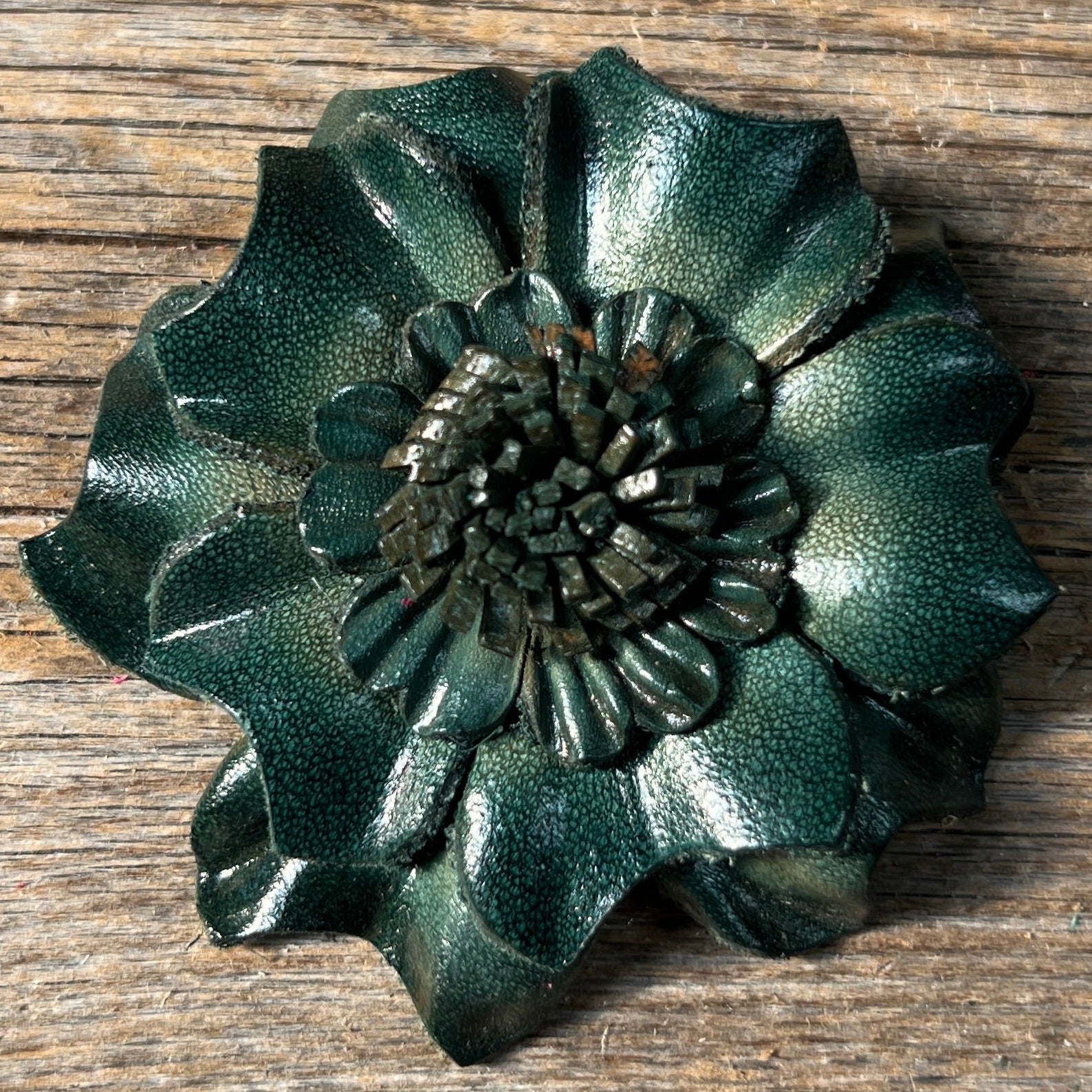 Hand Painted Leather Flowers - Carnations