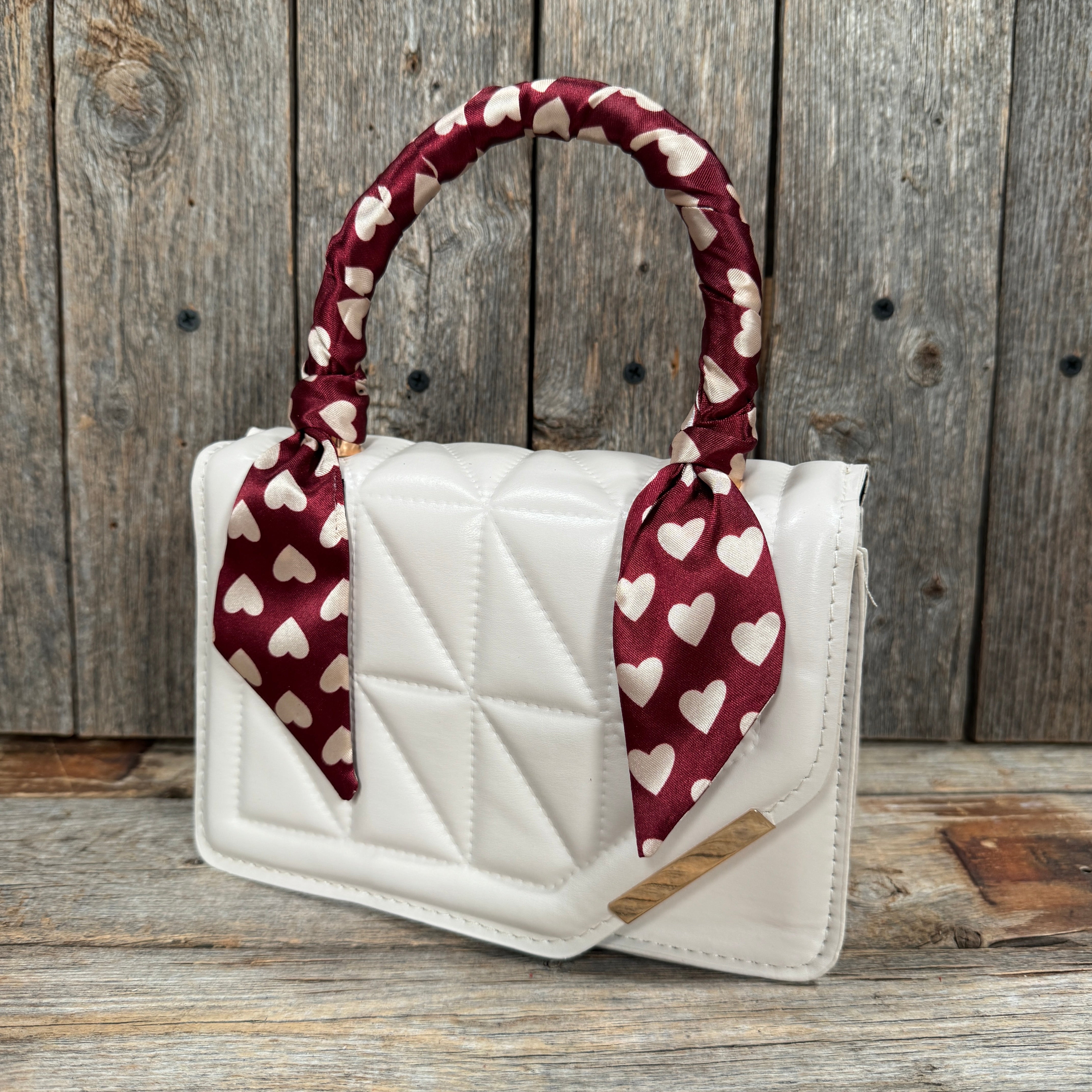 Burgundy and Cream Western Skinny Mini Wild Rag Scarf / Cowgirl Necktie #TW334