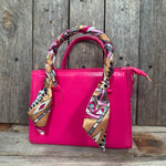 Pink and Brown Western Skinny Mini Wild Rag Scarf / Cowgirl Necktie #TW330