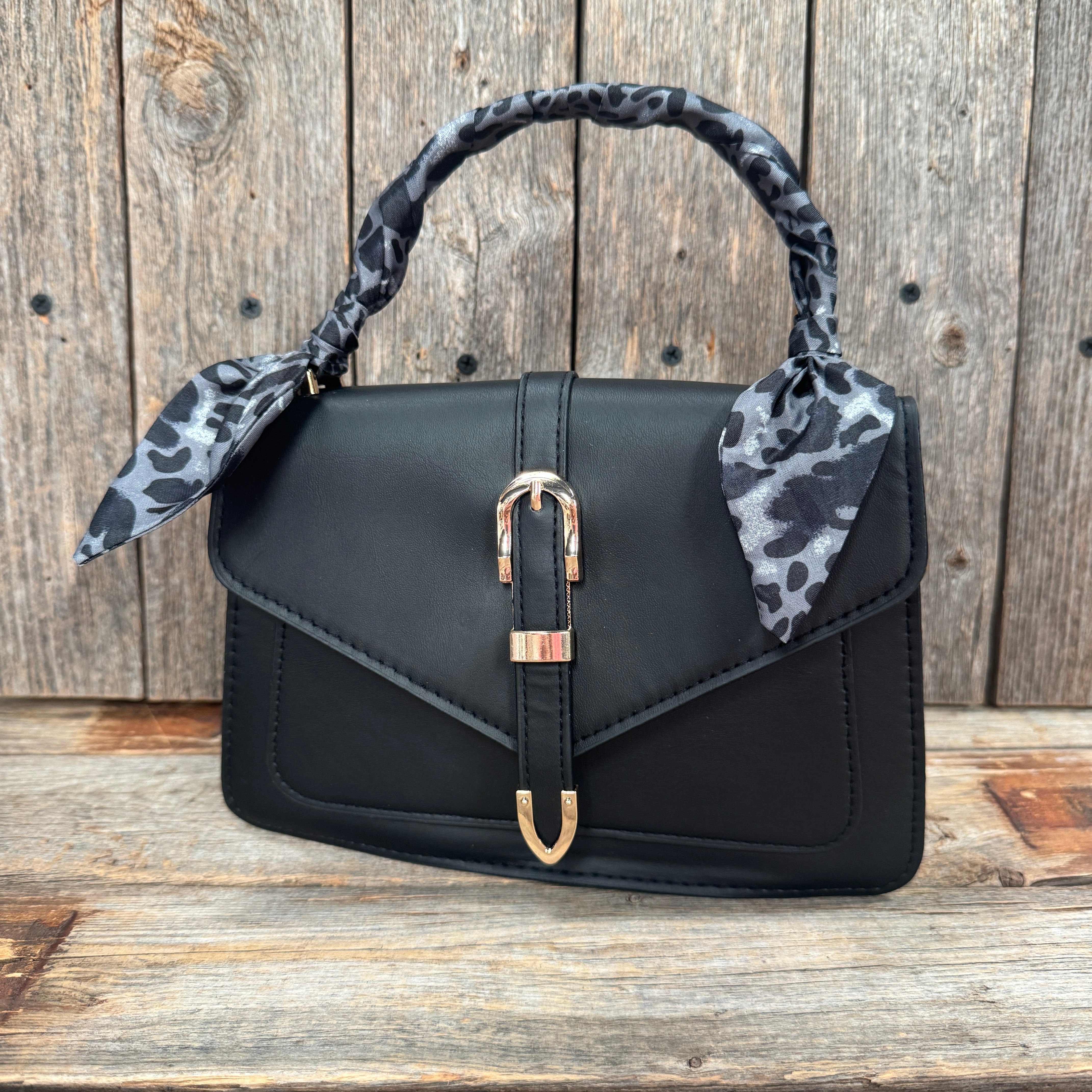 Black Western Skinny Mini Wild Rag Scarf / Cowgirl Necktie #TW134