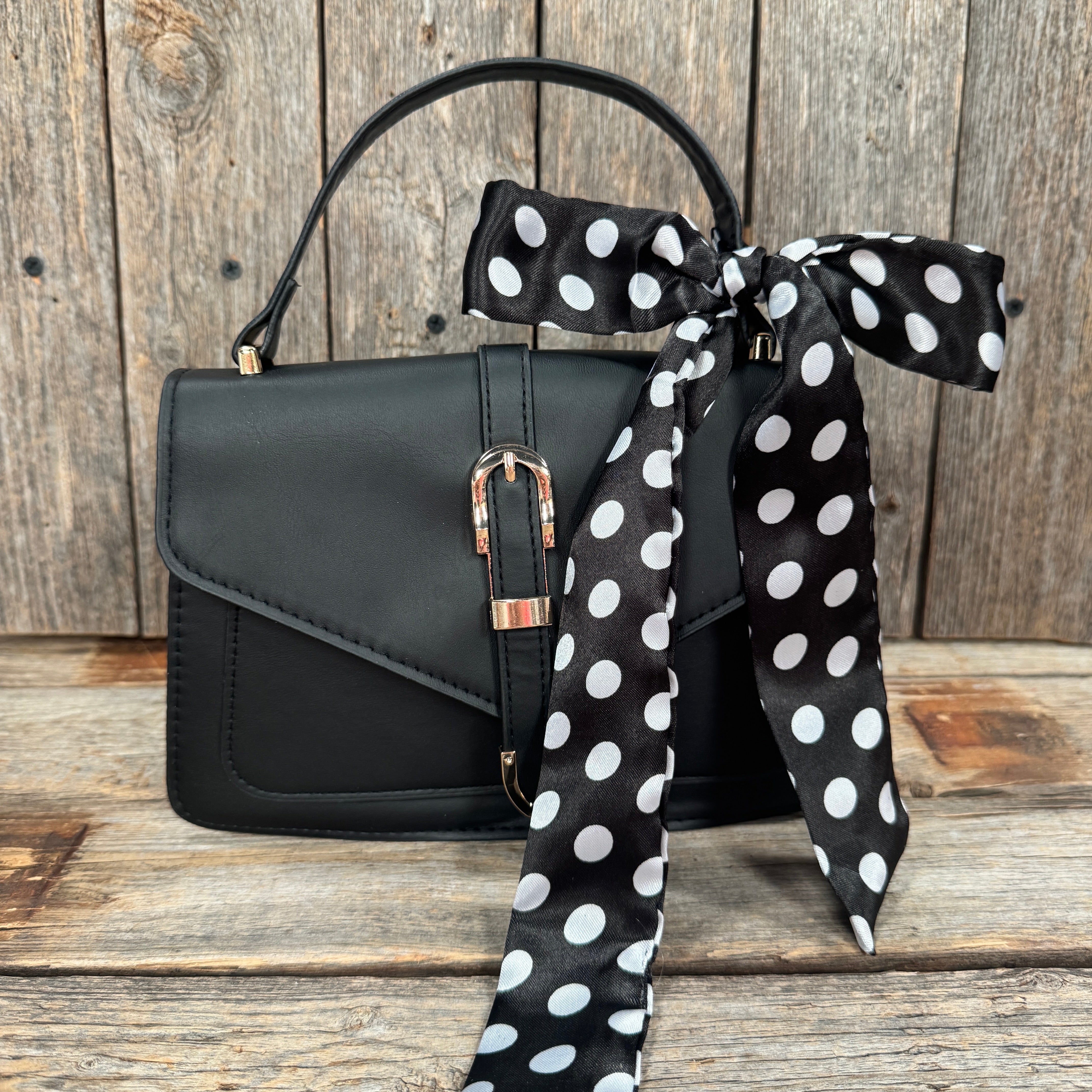 Black and White Western Skinny Mini Wild Rag Scarf / Cowgirl Necktie #TW331