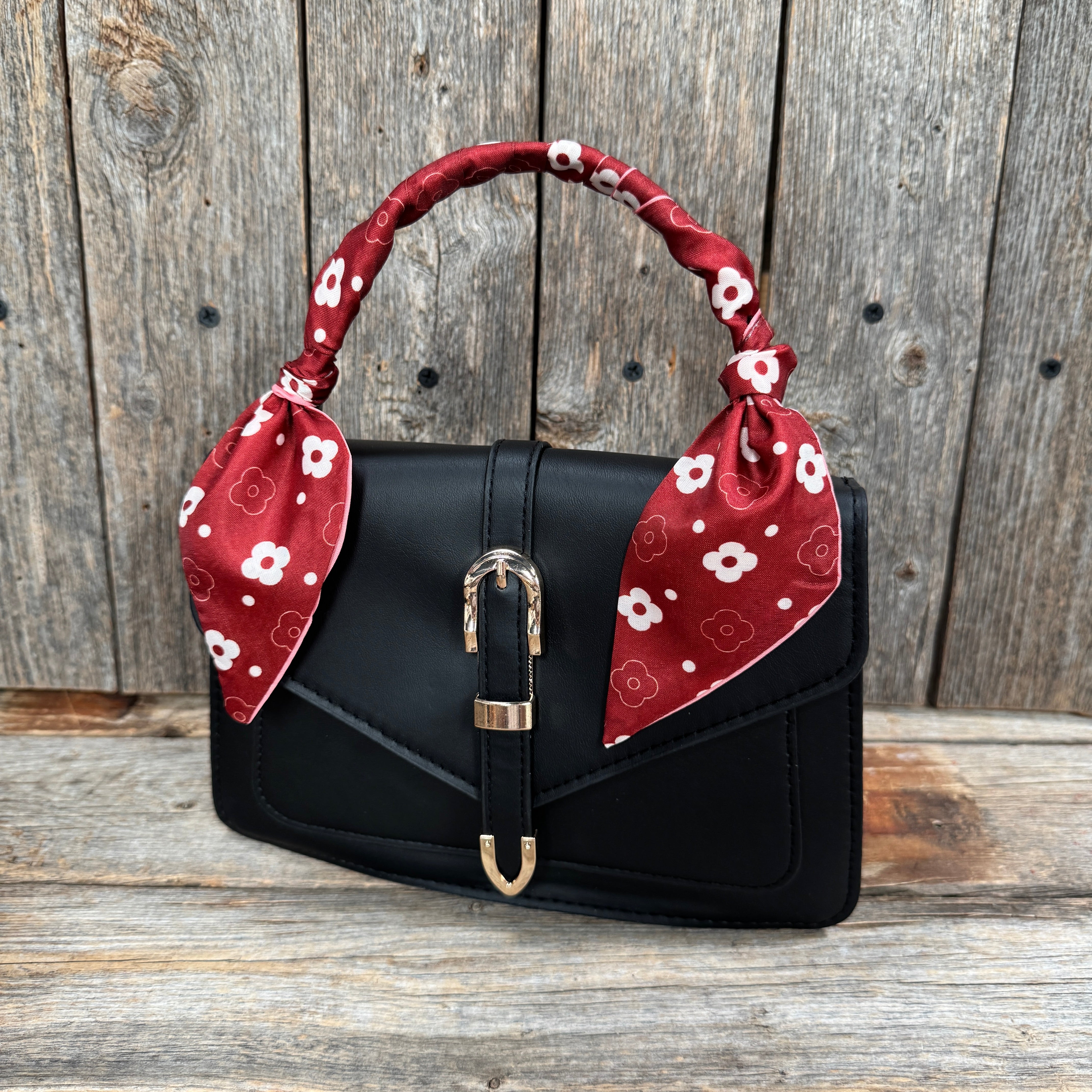 Burgundy Western Skinny Mini Wild Rag Scarf / Cowgirl Necktie  #TW125