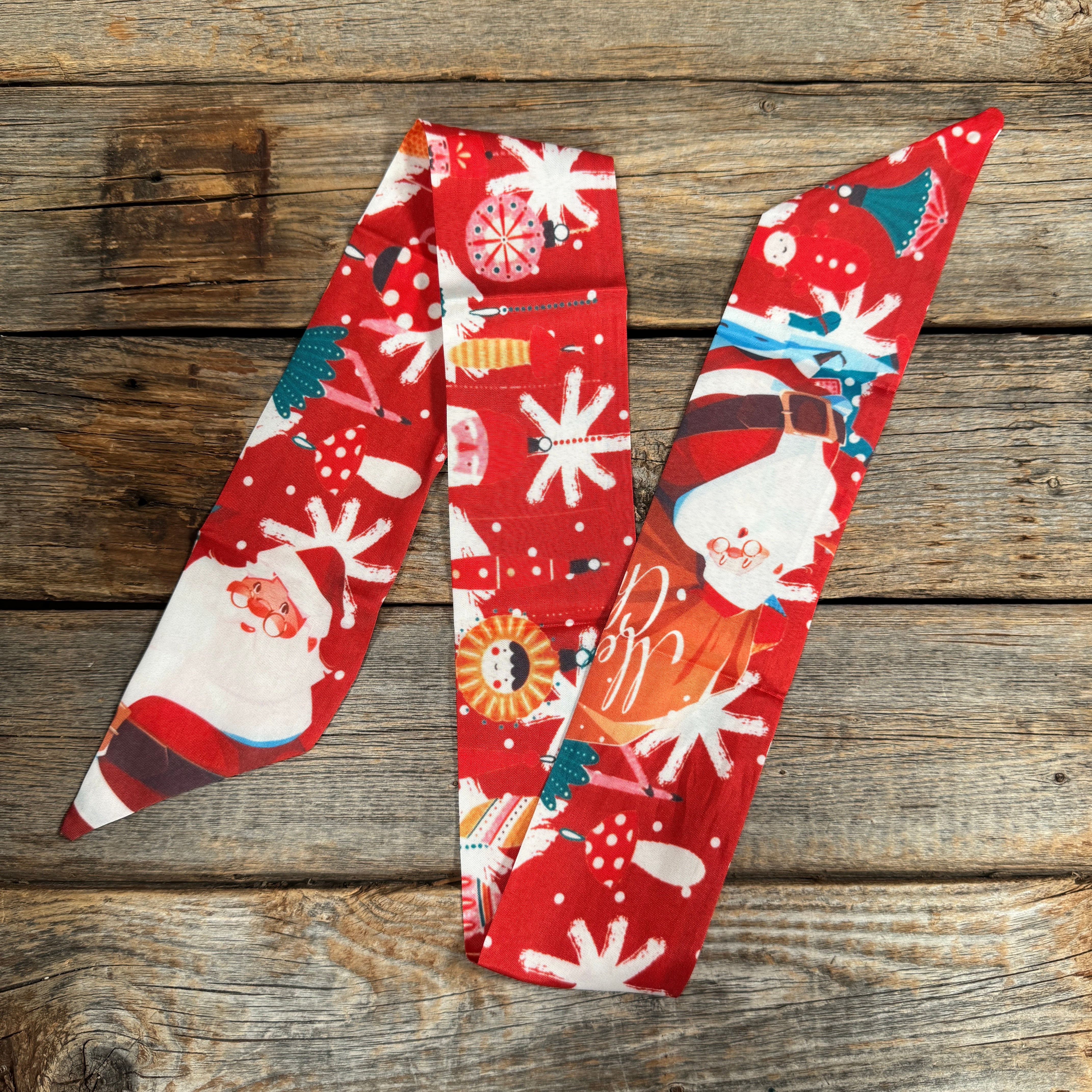 Red Holiday Western Skinny Mini Wild Rag Scarf / Cowgirl Necktie  #TW150