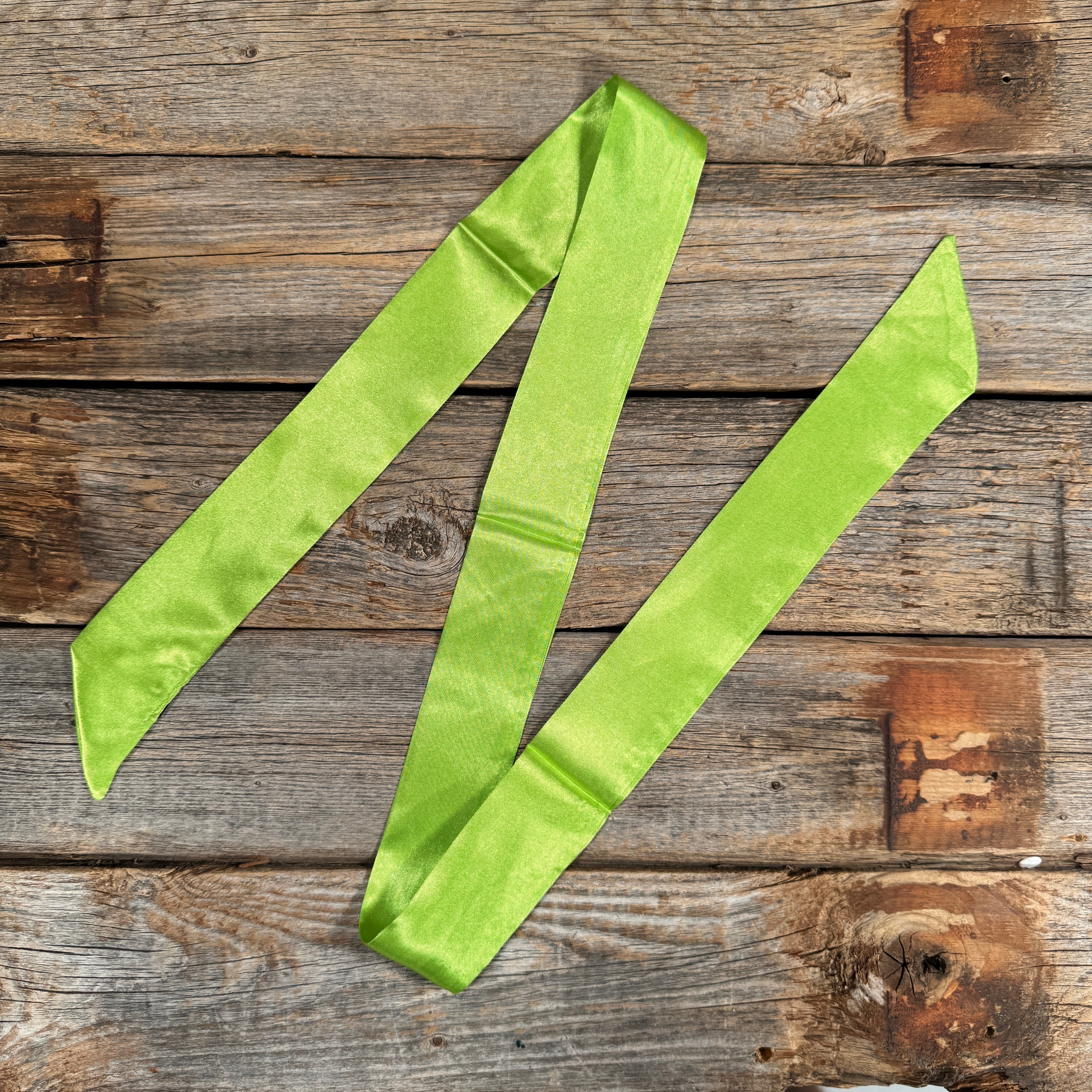 Light Green Western Skinny Mini Wild Rag Scarf / Cowgirl Necktie #TW305