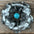 Hand Painted Leather Flowers - Gardenias - Round Turquoise Cabochons