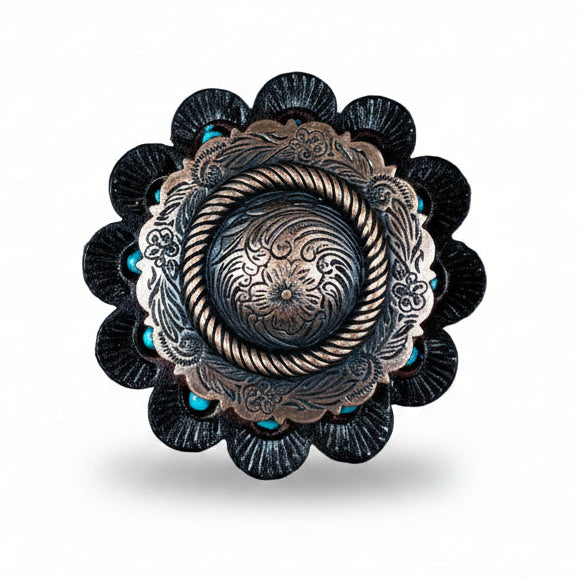 Copper Round Western Concho W101