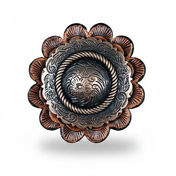 Copper Round Western Concho W101