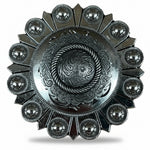 Antique Silver Round Western Concho W102
