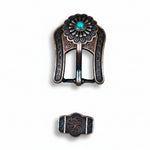 Copper Turquoise Western Concho W103