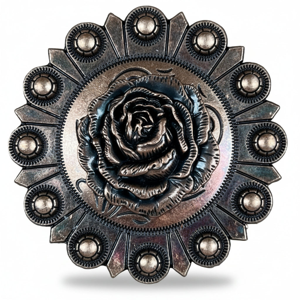 Copper Rose Western Concho W107