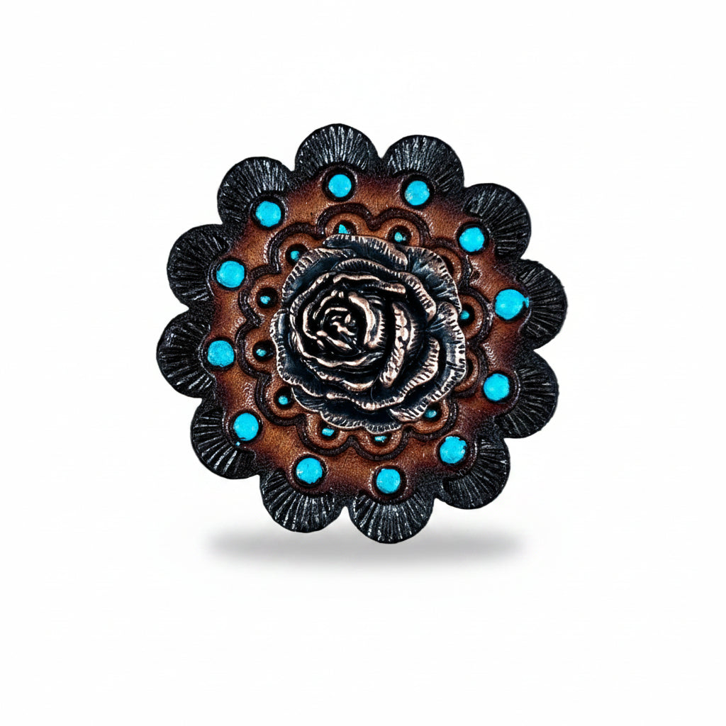 Copper Rose Western Concho W107