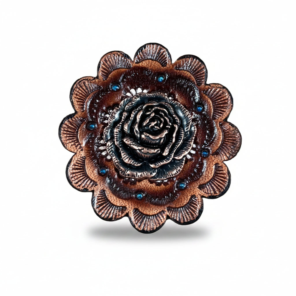 Copper Rose Western Concho W107