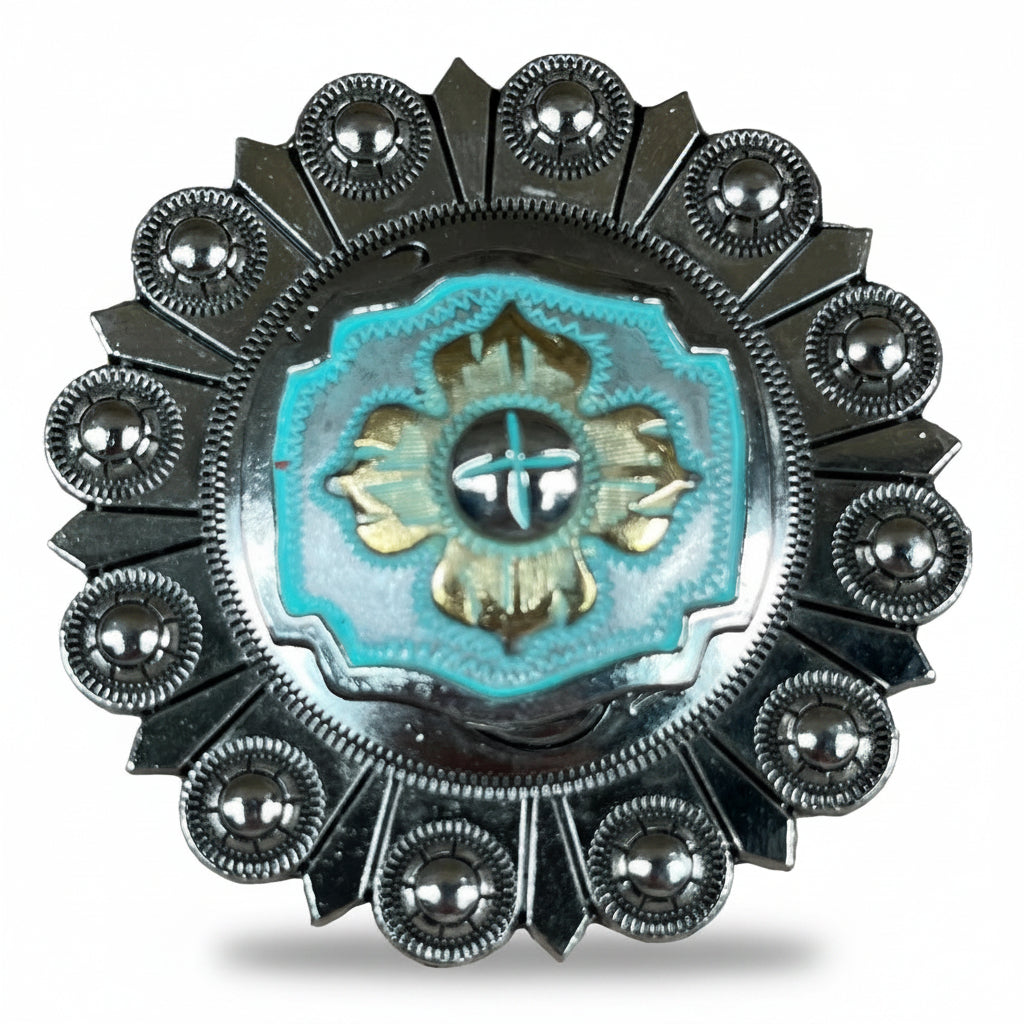 A Touch of Turquoise Western Concho W109
