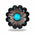Copper Turquoise Round Western Concho W128