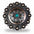 Copper Daisy Turquoise Western Concho W132
