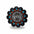 Antique Silver Flower and Berry Western Concho W226