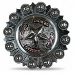 Antique Silver Texas Star Western Concho W187
