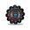 Antique Silver Turquoise Western Concho W203