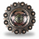 Copper & Gold Flower Western Concho W192