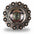 Copper & Gold Flower Western Concho W192