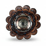 Copper & Gold Flower Western Concho W192
