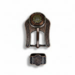 Copper & Gold Flower Western Concho W192