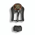 Copper & Gold Flower Western Concho W192