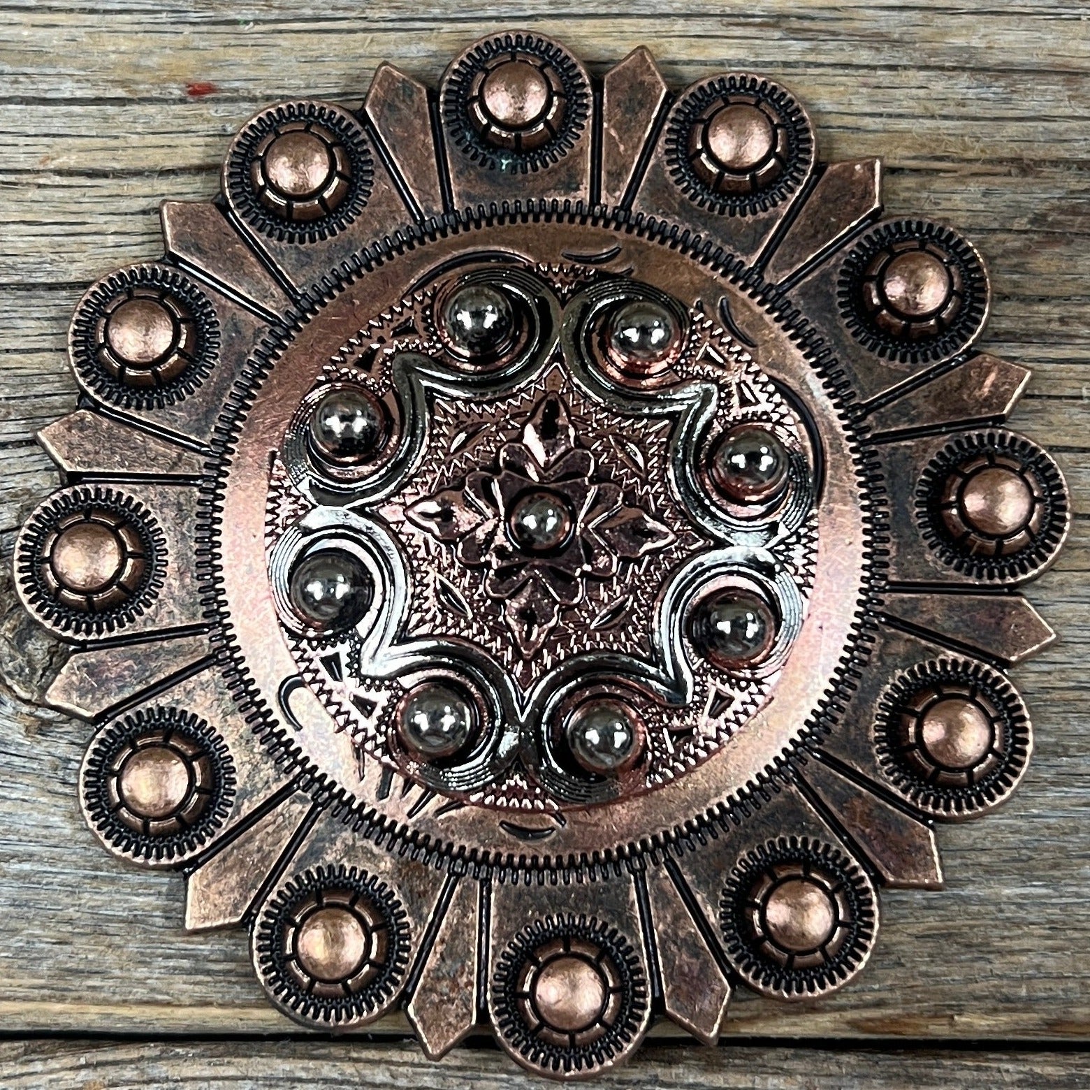Copper Dots Western Concho W184