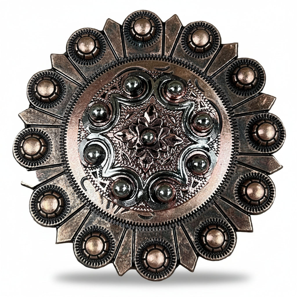 Copper Dots Western Concho W184