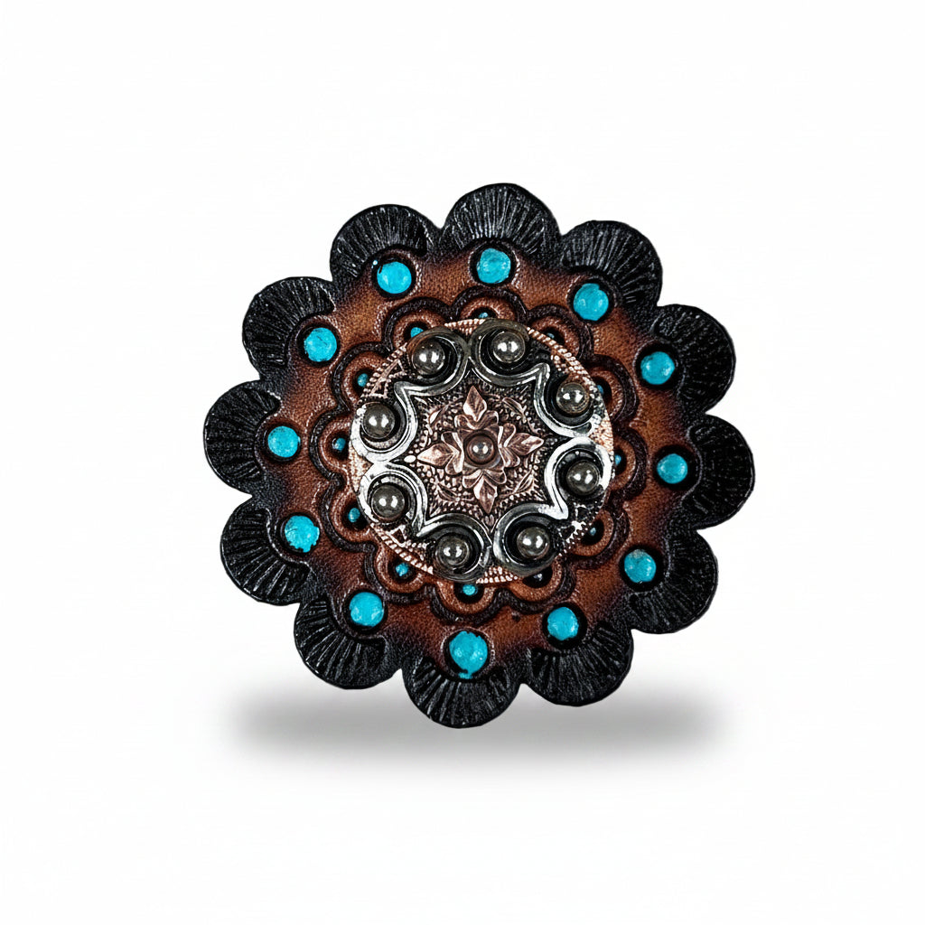 Copper Dots Western Concho W184