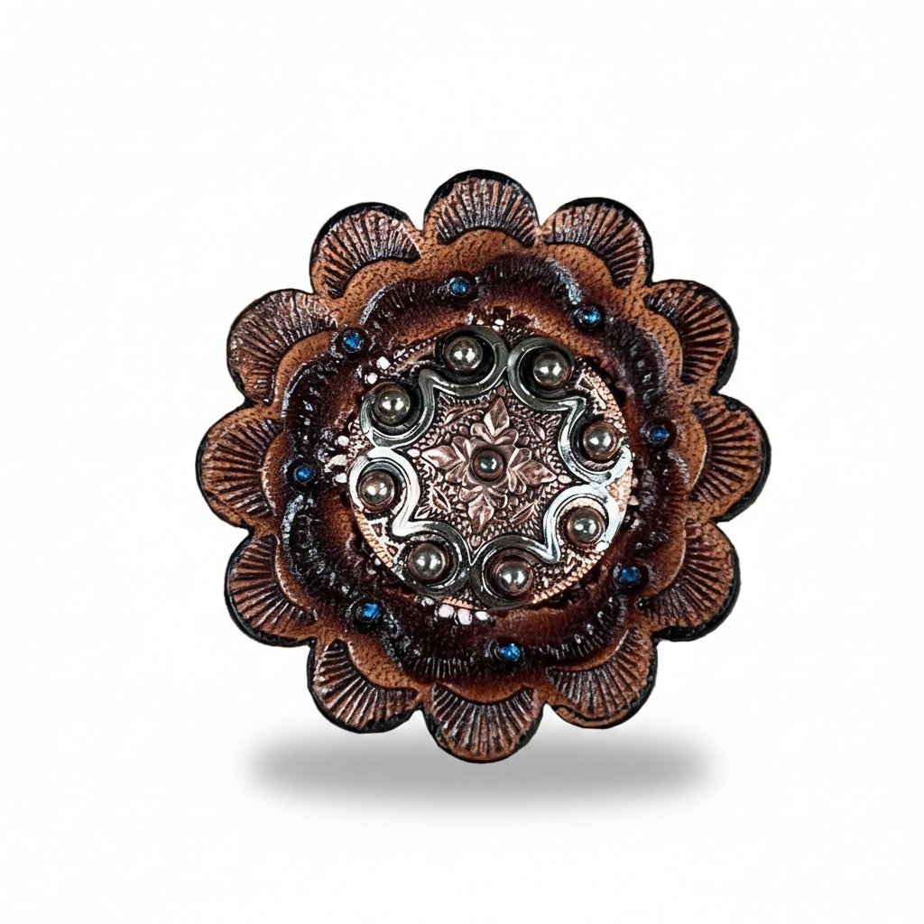 Copper Dots Western Concho W184