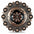 Copper Flower Western Concho W196