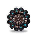 Copper Flower Western Concho W196