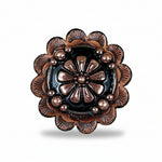 Copper Flower Western Concho W196