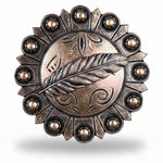 Copper Feather Western Concho W169