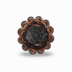 Copper Intricate Engraved Western Concho W224